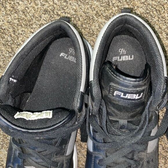 FUBU Black and Gray Sneakers with Classic Design Size 9.5 - Picture 8 of 10